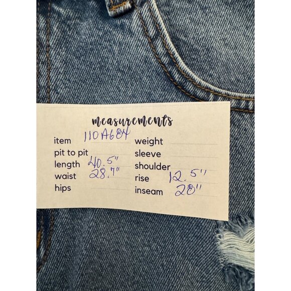 2/$30 NWT PrettyLittleThing Size 6 Distressed Blue Mom Jeans - Picture 15 of 16